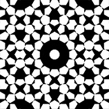 The print 'Alogos: Hexagonal', detail of panel A